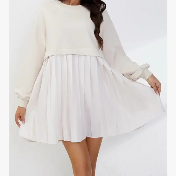 NWT Oversized Sweatshirt Dress - Picture 2 of 5